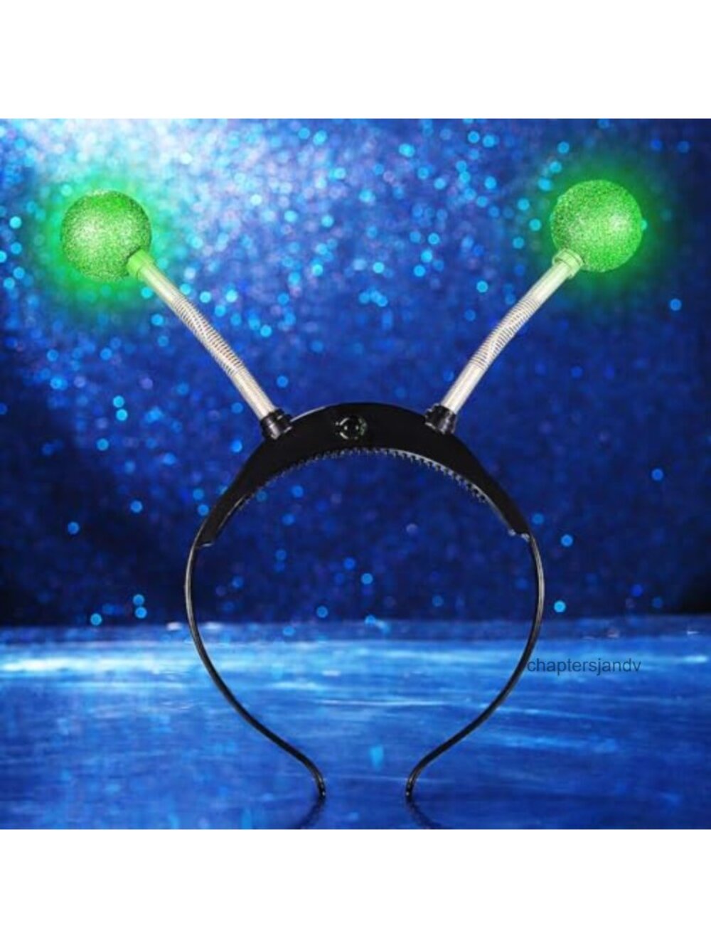 LED Alien Headband Light Up Martian Hair Accessory for Cosplay